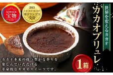 「にっぽんの宝物世界大会2023 日本と海外の融合部門 第2位獲得！」 【世界を変えるカカオ】 濃厚カカオブリュレ 1箱（3個入） ／ ブリュレ クリームブリュレ カカオ カカオスイーツ カラメル お菓子 洋菓子 スイーツ デザート 冷凍