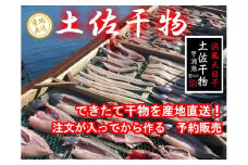【予約販売】作りたて出荷！旬の土佐干物おまかせセット　M133