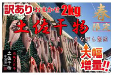 【訳あり！】春限定　土佐干物　おまかせ2kgセット　M134