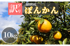 TM001-2 徳村の訳ありぽんかん＜10kg＞国産 東洋町産 訳アリ 甘い コク ジューシー 果肉 高知県 東洋町 四国 お取り寄せ フルーツ 果物 家庭用 自宅用 送料無料