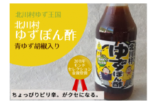青ゆず胡椒入り。ゆず王国のゆずぽん酢500ml×2本＜北川村ゆず王国＞【1512112】