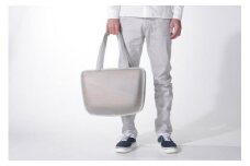 monacca-bag/Leaf Ashグレー  木製 トートバッグ 個性的 カバン 鞄 メンズ レディース ファッション 父の日 母の日 杉 スギ 間伐材 エコ 送料無料 高知県 馬路村【305】