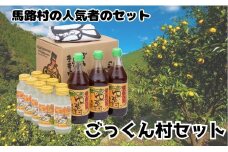 【ごっくん村セット】 ゆずポン酢 ゆずぽん酢 ゆずジュース ユズ 柚子 調味料 ドリンク  詰め合わせ 贈答用 お歳暮 お中元 母の日 父の日 敬老の日 ギフト のし 熨斗 高知県 馬路村【510】