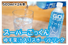 【ゆずのスポーツドリンク 「スーパーごっくん」 500ml×24本入】 スポーツドリンク スポドリ ジュース ゆず 柚子ジュース ゆずジュース フルーツジュース   はちみつ ドリンク 清涼飲料水 飲料 ランキング 人気 柚子 有機 オーガニック 無添加 ギフト お歳暮 お中元 母の日 父の日 敬老の日 子どもの日 贈答用 のし 熨斗 高知県馬路村【714】