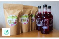 汗見川しそお楽しみセット（汗見川おいしそ茶30g×3袋＆生改グループしそドリンク5倍希釈タイプ3本） [№5670-0229]