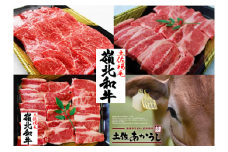 ttn130土佐あかうし焼肉セットⅢ（ﾛｰｽ400g+ﾓﾓ400g+ｶﾙﾋﾞ400g）