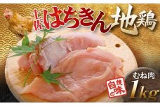 土佐はちきん地鶏 むね肉 1kg 地鶏 ムネ肉 胸肉 鶏肉 とり肉 とりにく 肉 高知県 大川村 F6R-003
