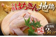 土佐はちきん地鶏 手羽先 1kg×3パック 計3kg 小分け 地鶏 ブランド 鶏肉 とり肉 とりにく 肉 高知県 大川村  F6R-027