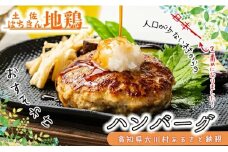 土佐はちきん地鶏ハンバーグセット（150g×8個+はちきん地鶏 ポン酢200ml）ハンバーグ 加工品 地鶏 鶏肉 とり肉 とりにく 肉 高知県 大川村 F6R-079