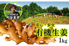 刈谷農園の有機生姜1kg(有機JAS認定取得）