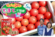 【数量限定】まっことうまい！水田さんのフルーツトマト１㎏定期便（３週間ごとお届け・全５回 / 化粧箱入）