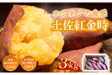 ホクホク系 土佐紅金時 3kg  農薬 化学肥料 不使用 さつまいも 芋 いも  高知県産 甘い 詰め合わせ 