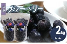 ＜ブルーベリー（冷凍）2kg＞高知県 佐川町 果物 フルーツ 国産  冷凍ブルーベリー 常備果物　＜＜２～５ヶ月程度で発送＞＞