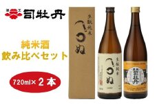 司牡丹酒造　【純米酒】飲み比べ（720ml×2本）かまわぬ・豊麗セット 贈答 ギフト プレゼント 化粧箱入 お祝い 父の日 母の日 日本酒 辛口 高知 地酒 永田農法 山田錦 朝ドラ らんまん 牧野富太郎 岸屋