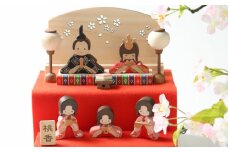 飾る場所・仕舞う場所に悩まない『木と和紙のお雛様』雛人形　ひな人形　コンパクト　