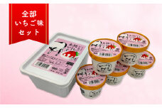 【いちごと地乳のあいす】ホームサイズ1Lとカップアイス5個