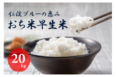 越知町産自然いっぱいで育った【早生米】 20kg 
