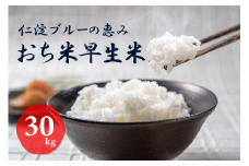 越知町産自然いっぱいで育った【早生米】 30kg 