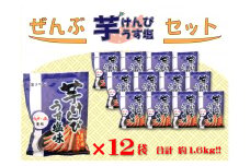 ぜんぶうす塩芋けんぴセット（うす塩芋けんぴ×12袋）