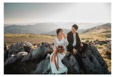 ウェディングフォト撮影（梼原町内） 四国カルスト 写真 結婚 洋装 絶景 ロケーション ブライダル 記念日 撮影 記念撮影 フォト 夫婦写真 前撮り フォトウェディング ロケーションフォト
