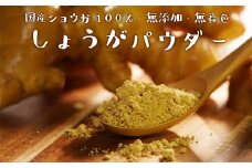 生姜パウダー 農家が作る生姜100%パウダー 25g×4袋 無添加 保存料不使用 しょうが粉末 しょうがパウダー