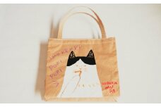 【限定柄】タカハシカヨコ 米袋バック 「芋けんぴ柄」 大四角サイズ KOME TOTE エコバック アップサイクル