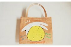 【限定柄】タカハシカヨコ 米袋バック 「土佐ぶんたん柄」 大四角サイズ KOME TOTE エコバック オリジナル