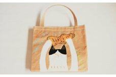 【限定柄】タカハシカヨコ 米袋バック 「生姜柄」 大四角サイズ KOME TOTE オリジナル エコバッグ 