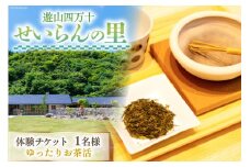 遊山四万十 せいらんの里「ゆったりお茶活体験チケット」 1名様 [企業組合せいらん(遊山四万十 せいらんの里) 高知県 津野町 26bf0004] ほうじ茶 オリジナル お茶 茶 お茶活