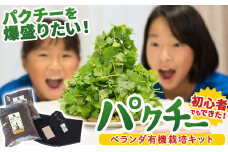 四万十の豊かな土壌を再現！初心者も安心のお野菜栽培キット(ﾊﾟｸﾁｰの種付き) ベランダ有機栽培キット 初心者でもできた！ Fis-B01  パクチー 趣味 ガーデニング 家庭菜園 園芸 ベランダ菜園 プランター 種 種子 プロ仕様の肥料 培養土 トムヤムクン タイ料理に