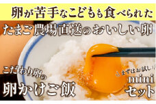 卵が苦手な子どもも食べられた！生臭くないおいしい卵を味わう卵かけご飯ミニセット(卵6個×2P、お米2合×1P、醤油×1本、塩×1P)【お届け日指定可能】Gbn-B20　コロンブスの茶卵 冷蔵 ギフト
