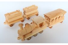 楽しいインテリアおもちゃ「フォレスト号」　Ole-24　／かわいい プレゼント こども 玄関 玩具 国産 ひのき 桧 木製 木 日本製