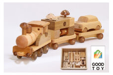 【GOOD TOY 2020 受賞】「ヤイロ号」＆「ハッピーボックス」　Ole-26　／かわいい プレゼント こども 収納ボックス 玄関 玩具 国産 ひのき 桧 木製 木 日本製