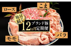 【2024年1月から毎月お届け】ブランド豚★得特盛り★1.2㎏×12回　定期便　頒布会　Rgbn-01 国産 ぶた肉 豚肉 肉 お肉 国産豚肉 国産ぶた肉 