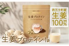 四万十町産生姜をたっぷり使用！クラファン291%達成の生姜プロテイン　1袋(300g）／Org-A04 しょうが しょうがプロテイン 加工食品 プロテイン 健康食品 美容 ダイエット体づくり 筋トレ タンパク質