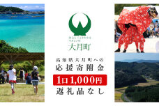 高知県大月町への応援寄附金【返礼品なし】