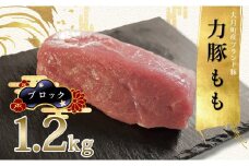 【高知県 大月町産ブランド豚】力豚もも　ブロック1.2kg