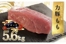 【高知県 大月町産ブランド豚】力豚もも　ブロック5.6kg