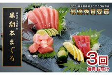 【3回お届け】黒潮本マグロ 3種堪能セット