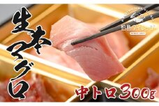 柏島の美しい海で育った養殖生本マグロ 中トロ 刺身300g