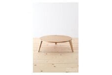 センターテーブル　ハンネ　オーク無垢　90-110　サイズオーダー可　大川家具(福岡県)【1329505】
