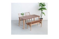 ダイニング4点セット　OTTE　160×80　オーク&ウォールナット　大川家具(福岡県)【1368585】