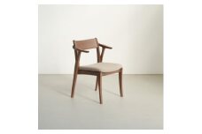 ダイニングチェア　FAME　ウォールナット無垢材　大川家具(福岡県)【1369484】