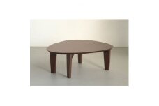 折れ脚リビングテーブル　90×77×33　ウォールナット材　大川家具【1374992】