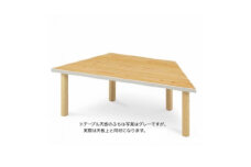 ＜国産センダン材＞テトラテーブル(台形テーブル)　高さ35cm【1567356】