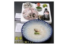 【指定日必須】【ギフト用】豪華 とらふぐ三昧セット (刺身・鍋4～5人前)