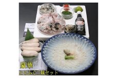 【指定日必須】【ギフト用】豪華 とらふぐ三昧セット※白子付 (刺身・鍋4～5人前）