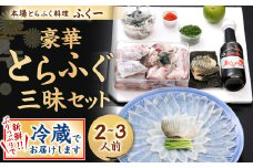 【指定日必須】豪華 とらふぐ三昧セット (刺身・鍋2～3人前)