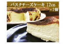 【到着指定日必須】食べる前からまた食べたい！とろけるバスクチーズケーキ（12センチ　2台セット）