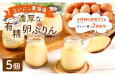 なかにし養鶏場 の 濃厚な 有精卵ぷりん 5個セット プリン